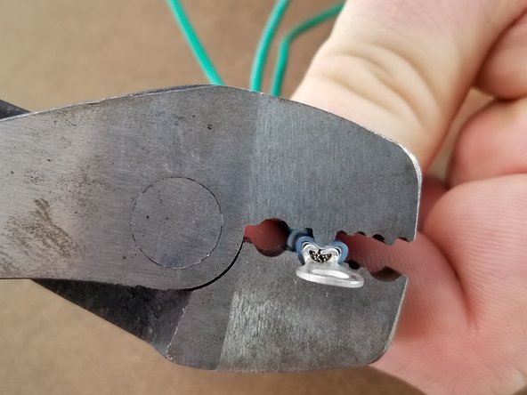 Your 3 wires should be attached securely to the blue crimp as shown in Pic 3.  Gently tug the connection to make sure it is secure and tight so it does not work free or create a loose connection.