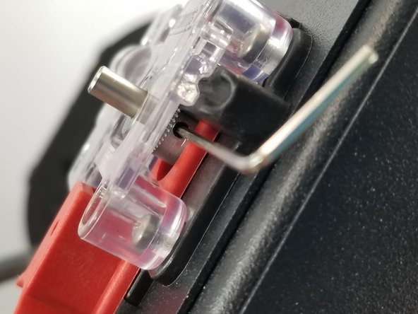 Make sure the curve of the hobbed gear teeth is lined up perfectly with the filament passthrough and the small bearing in the EZR assembly, as pointed out in the photo.