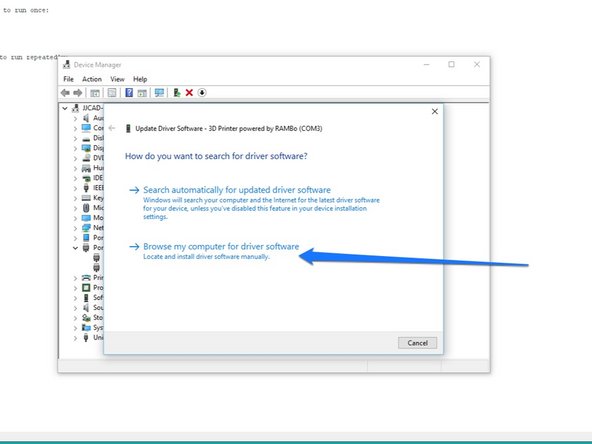 Download the USB Driver: http://download.seemecnc.com/RAMBOUSBDRI...