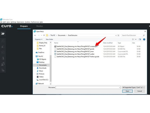 This will cancel the make a new printer as we will be loading the printer from the files in the previous step.