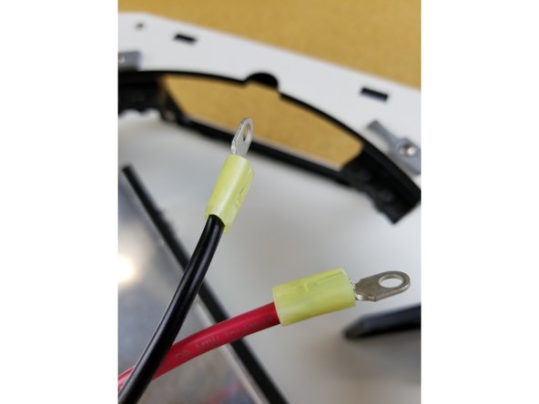 Locate the yellow ring terminals