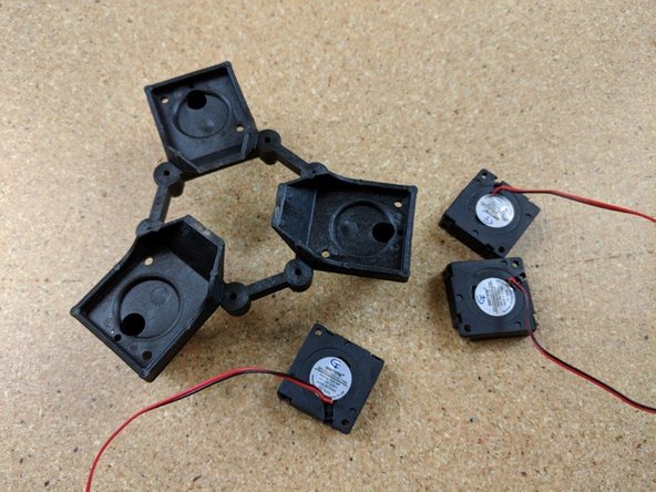 Be careful when removing the wires from the tab as pulling on them can pull them out of the fan and damage the fan!