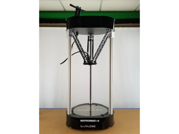 Your assembly of the Rostock Max V4 is complete! Take a moment and enjoy what you've built!