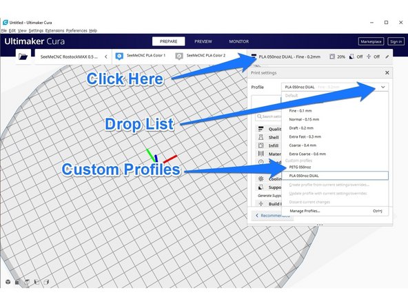 Locate and extract the downloaded files on your computer. These are the &quot;slicing profiles master&quot; zipped files.