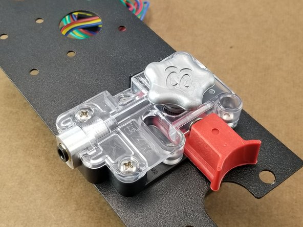 Using a small section of filament, test to make sure holding down the red lever you can easily pass the filament through the ezr struder.