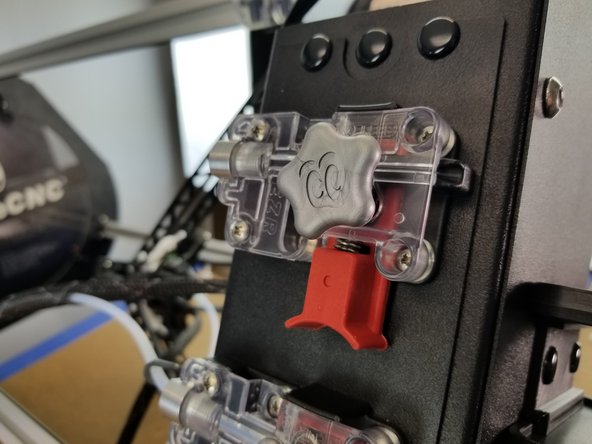 Install your 70714 Stepper Motor 5mm Shaft Handwheel, lining the flat of the hole up with the flat of the motor shaft.