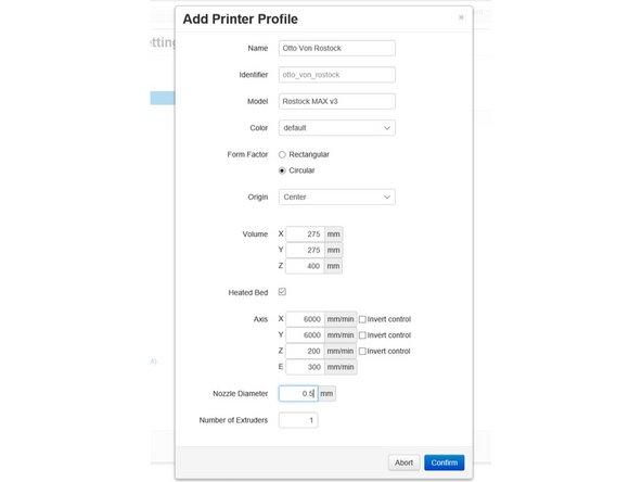 Click on &quot;Printer Profiles&quot; and then click the &quot;Add Printer&quot; button.