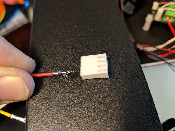 Locate the 4 pin connector that was included in the kit.