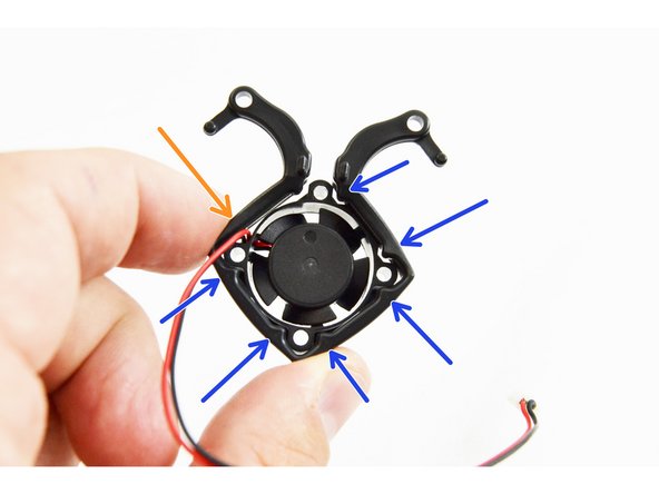 Pay close attention to the orientation of the fan leads and direction of installation.