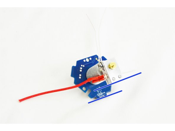 Once confirmed, fully tighten the EZR Struder / Hot End PTC Adapter