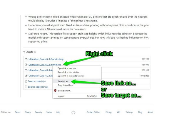 RIGHT CLICK and SAVE TARGET (see following image) Save the file to download on your windows computer (another place if you're an apple user)