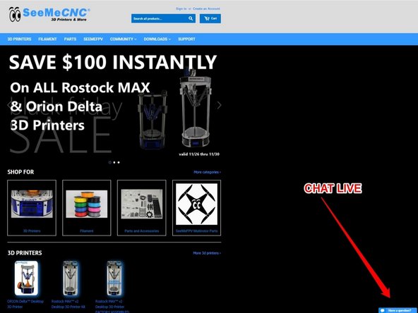 Chat with live technicians Monday - Friday 8am - 4pm EST.
