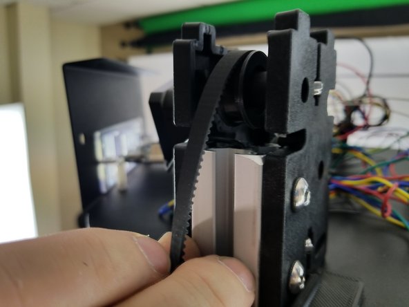 Loop the belt over the top idler as shown in Pic 2.