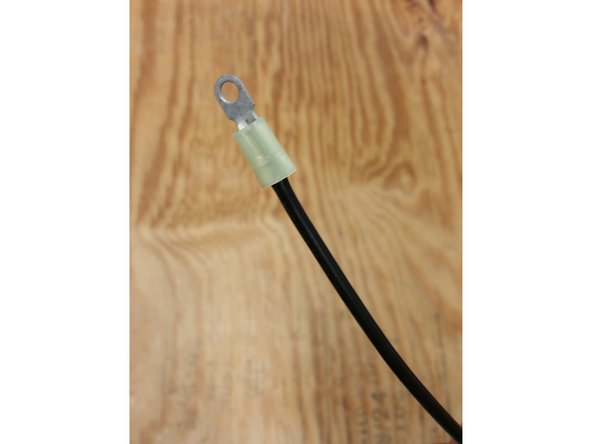 Strip a 1/4&quot; off of the remaining large black wire from the kit, and crimp a 26178 yellow ring terminal to one end.