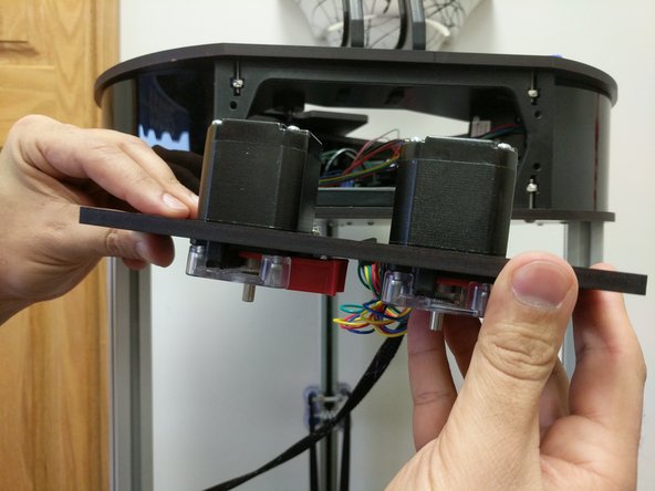 Install the stepper motors on the extruders using (4) M3 screws each. Note that the original extruder stepper motor should be fastened to the T0 extruder (laser etched on extruder plate).