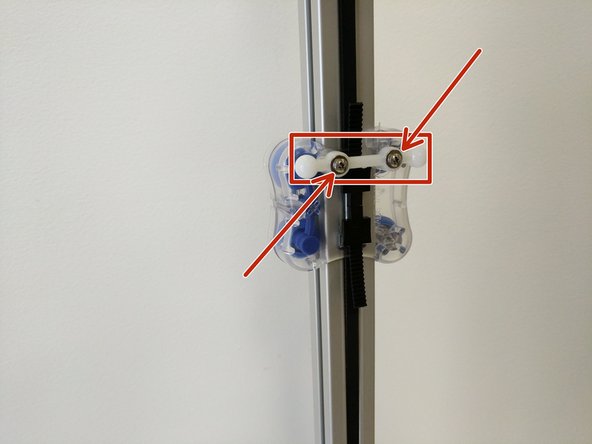 The images for this step show the installation of the ball joints and end stop striker on the carriages after installation on the printer. We will go ahead and install them prior to installing the carriages on the printer.