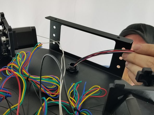 Feed the wires through the cable hub as shown in Pic 3.