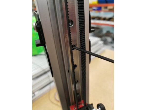 Reinstall the linear rail bolts.