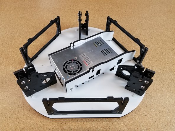 You will now install the 3 idler assembles on the base plate. These are the assembles WITHOUT the motors.