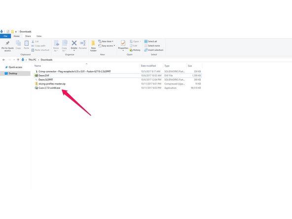 Double click on the Cura install that you downloaded.