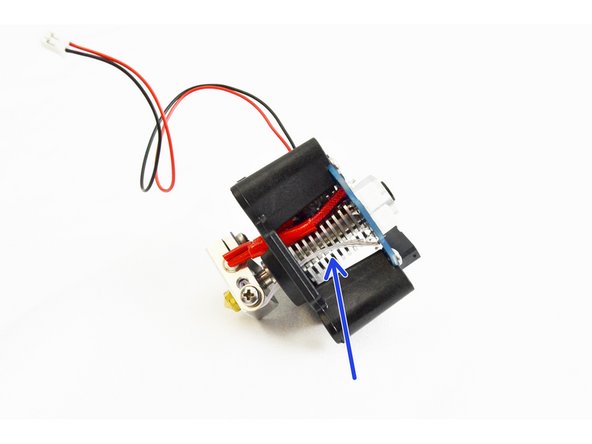 Ensure that the thermistor legs still have a slight arc and are not in the direct rear of the hot end where they can be pinched.