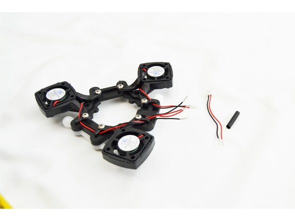 If you have received a REV6 accelerometer board, this step is NOT required. There is a connector for each fan on the board.