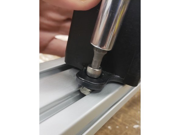 We will attach the assembly at the top to begin.