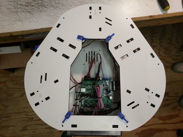 When the plate is set on all tabs you will install 6-32 x 1&quot; screws in all 12 locations. You can fully tighten these screws.