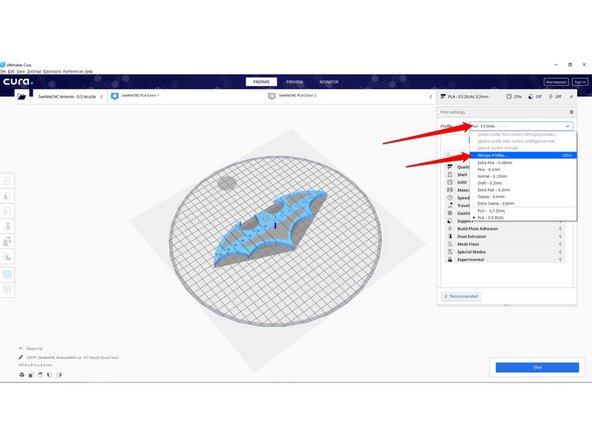 If you have a machine with a single extruder or you're printing with different materials, you'll want to install a different slicing profile for your printer.