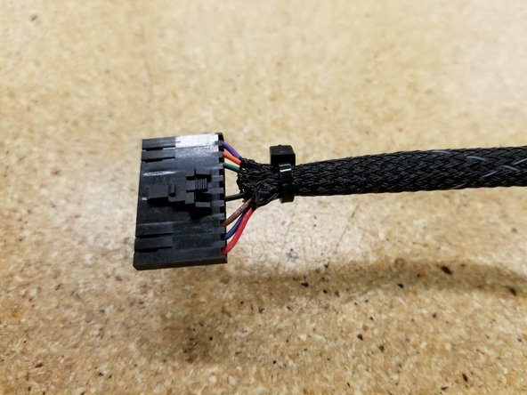 Tightly zip tie the bundle to hold everything in place.