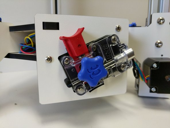 Install the EZR Struder using the (2) 6-32 X 1&quot; machine screws. You can fully tighten these.