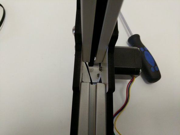 Ensure that the end-stop wires are clear of the belt path at the top &amp; bottom of the assembly.