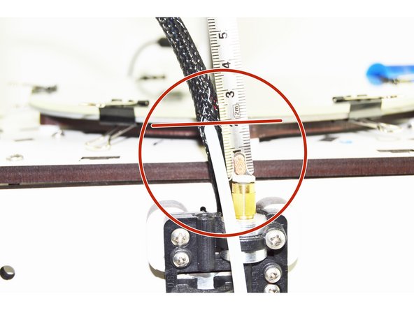 Measure 20mm from the top of the PTC Fitting (this is universal between EZ &amp; EZR Struders)
