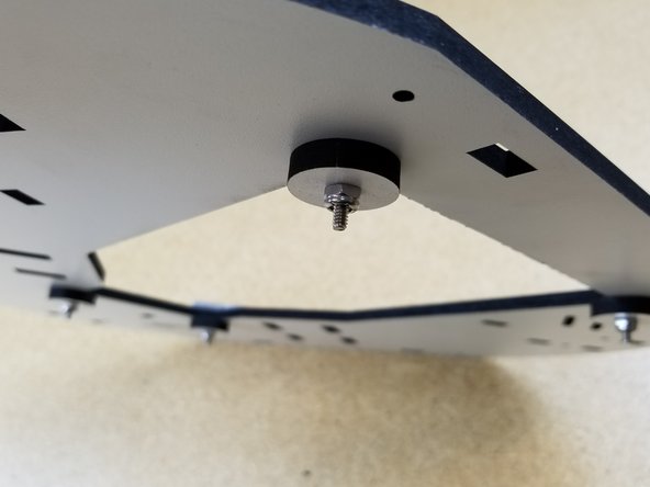 Install the hatch clips as shown using  the6/32  1&quot; bolts and nylon lock nuts.