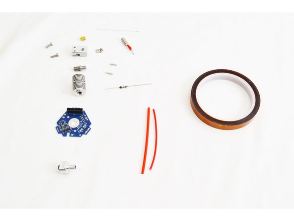 Locate the parts that will be used to assemble your HE280. They are part of the hardware pack 71290 which can be found in the final assembly hardware pack.