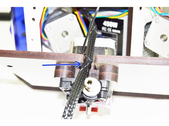 Secure the whip with a cable tie. Tighten the cable tie as much as you can.