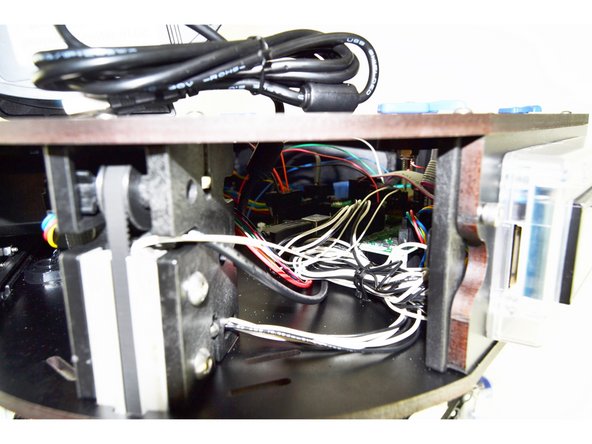 The Rostock Max v3 is equipped with a USB connection and cable. This is intended to be used as a connection for updating firmware and manually control the machine when diagnosing issues is required.