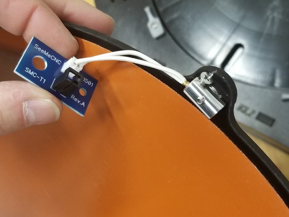 Fully insert the 26194 Thermistor Cartridge 100K and gently secure in place using the second included M3 x 10mm flat head screw