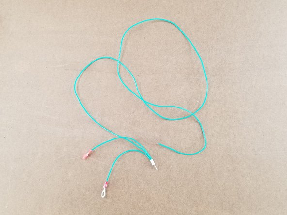 You should have a wire harness as shown in Pic 3.  It will have a long green wire with one end free, a blue ring terminal with all 3 green wires attached to it, one short green wire with a spade connector, and one short green wire with a large red ring terminal on it.