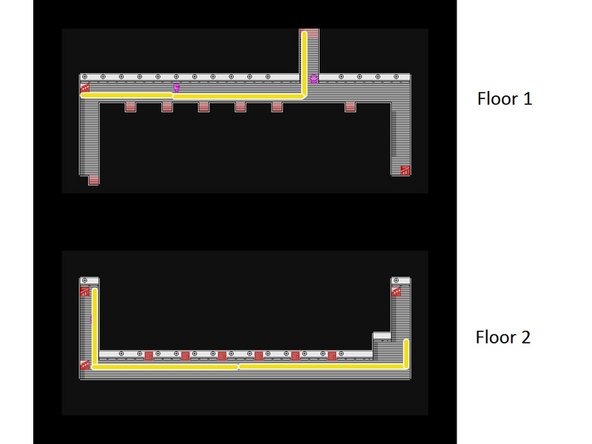 Take the left stairs, then go down and right to meet your rival.