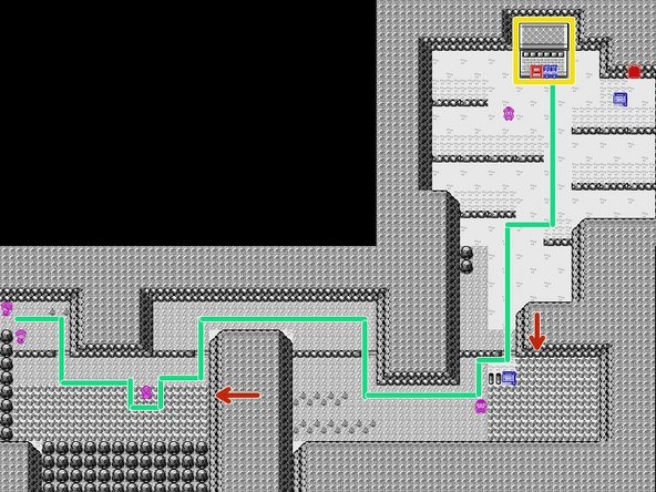 Follow this path behind the Lass and towards the Pokemon Center.