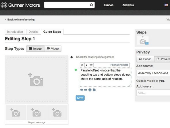 Type all of the information that you need for this step into bullets.