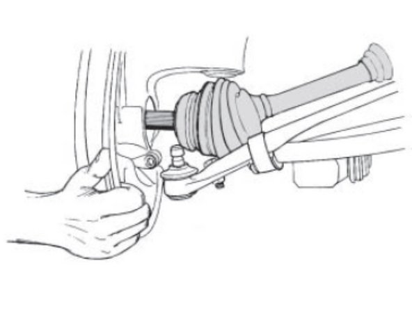 Instale a bieleta no suporte do amortecedor;