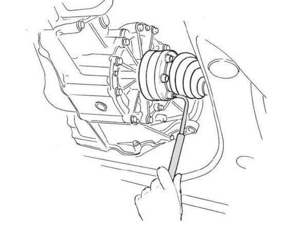 Aplique 40 Nm de torque nos 6 parafusos de fixação da Junta Deslizante;
