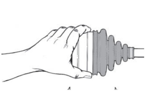 Monte manualmente a Coifa, a mola prato (com a parte côncava, voltada para o lado de fora da articulação) e bucha espaçadora (com a face plana voltada para a mola prato);