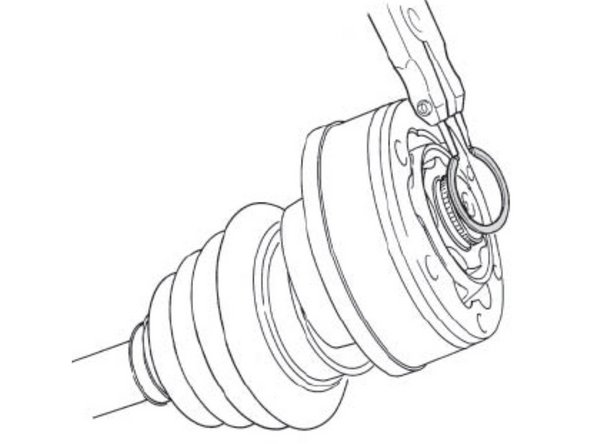 Monte manualmente a Coifa, a mola prato (com a parte côncava, voltada para o lado de fora da articulação);
