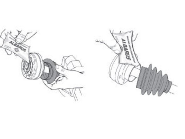 Encaixe a Junta Deslizante no semi-eixo. Atenção quanto ao posicionamento, o rebaixo deve estar voltado para o lado do câmbio ou da roda;