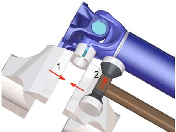 
Os rolamentos devem ser retirados do garfo do tubo.
