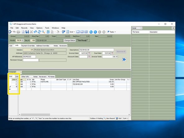 Start a new line by typing the next available line number, or simply typing an "n".
