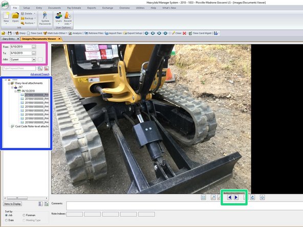 Click on View to access the pictures for the day.